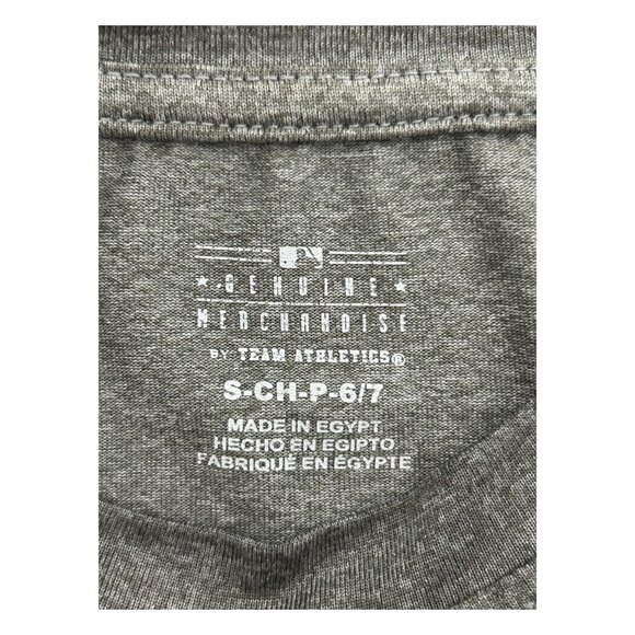 San Francisco Giants Boys Size S 6/7 T-Shirt Gray Short Sleeve Athletic Baseball - Picture 8 of 12